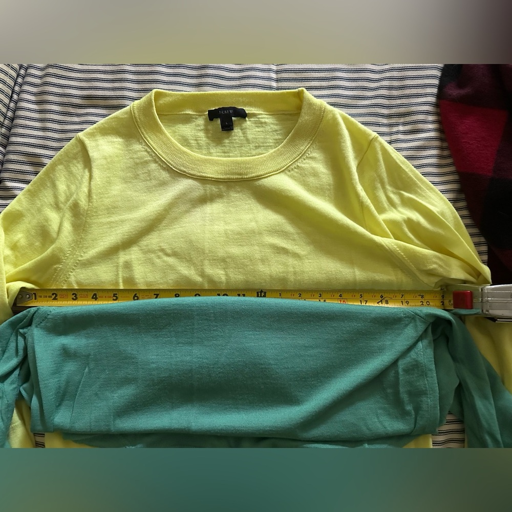 J. Crew Tippi Sweater - Size Large - Yellow - Picture 4 of 4